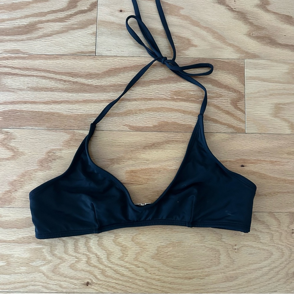 Black Halter Bikini Top